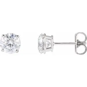 14K Rose 1 CTW Natural Diamond Stud Earrings