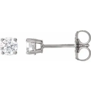 14K Rose 1 CTW Natural Diamond Stud Earrings