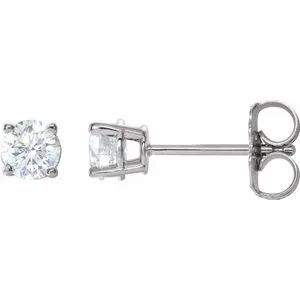 14K Rose 1 CTW Natural Diamond Stud Earrings