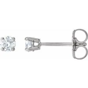 14K Rose 1 CTW Natural Diamond Stud Earrings