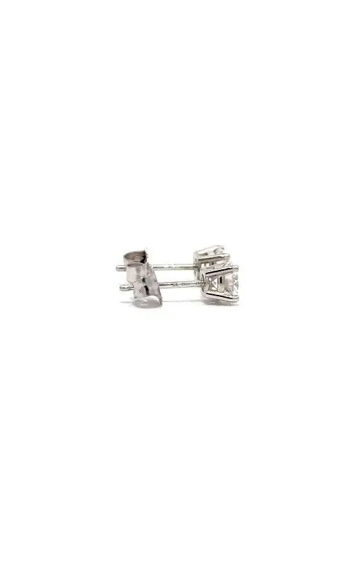 14K WHITE GOLD DIAMOND STUD EARRINGS  G14212
