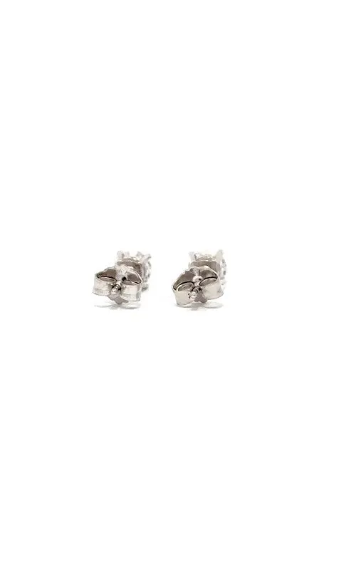 14K WHITE GOLD DIAMOND STUD EARRINGS  G14212