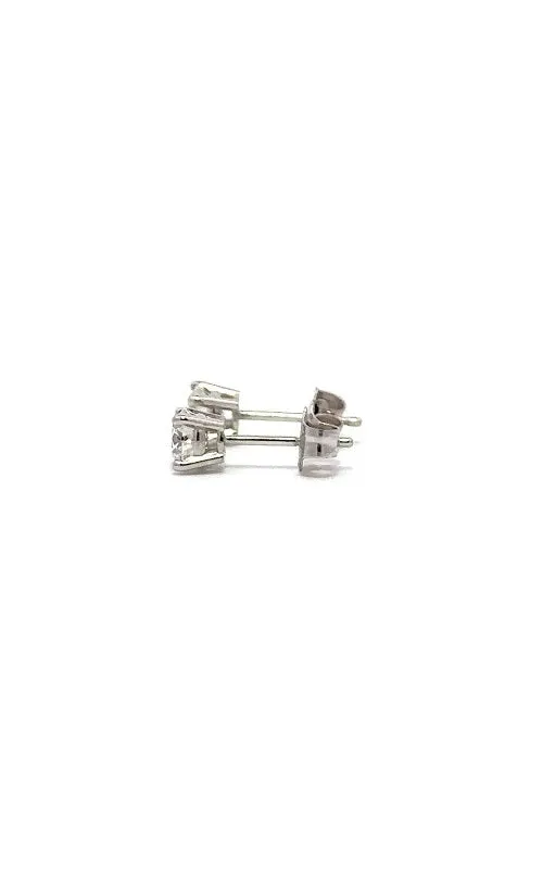 14K WHITE GOLD DIAMOND STUD EARRINGS  G14212