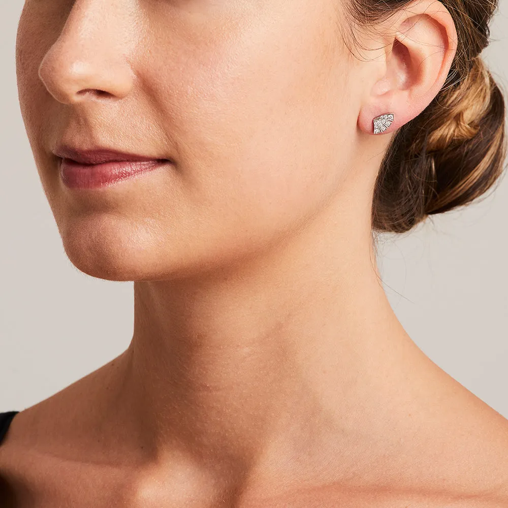 'Apus' Diamond Studs, wide