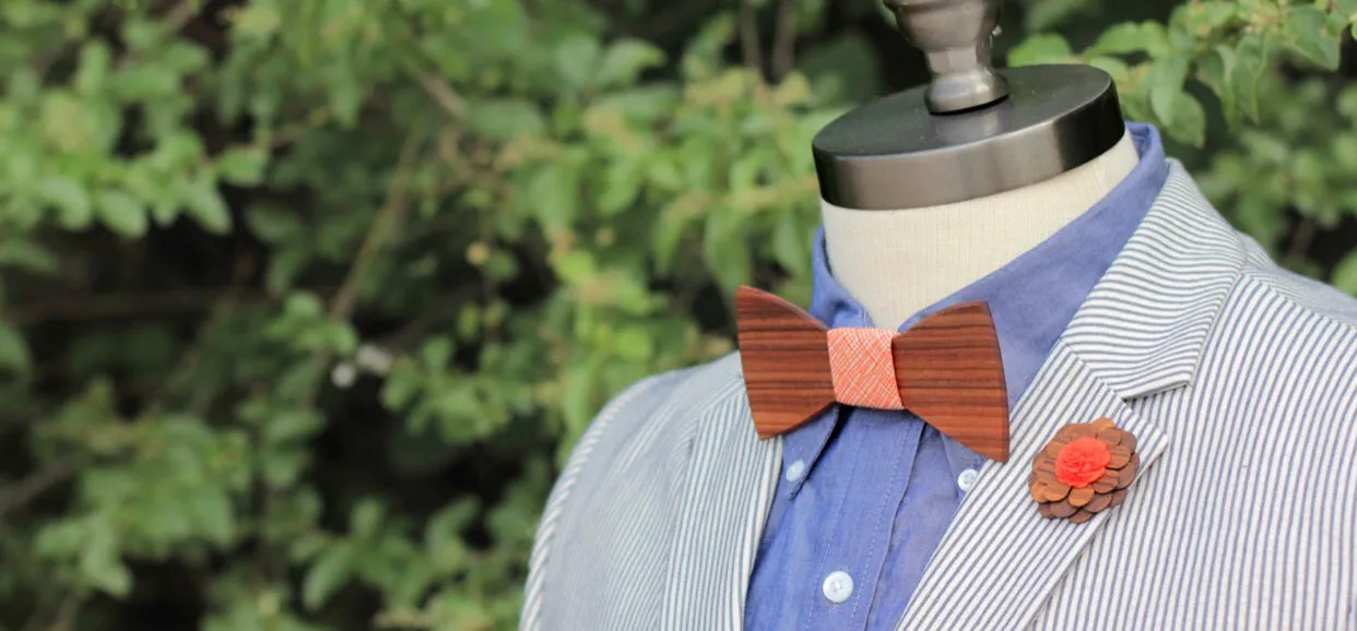 “Arthur” Wooden Bow Tie