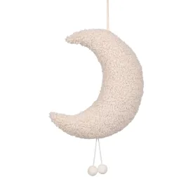 Boucle Moon Pendant Cream | Teddy Moon Pendant Cream