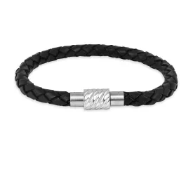 Braided Leather Bracelet For Mens