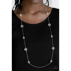 Champagne on the Rocks - White Necklace