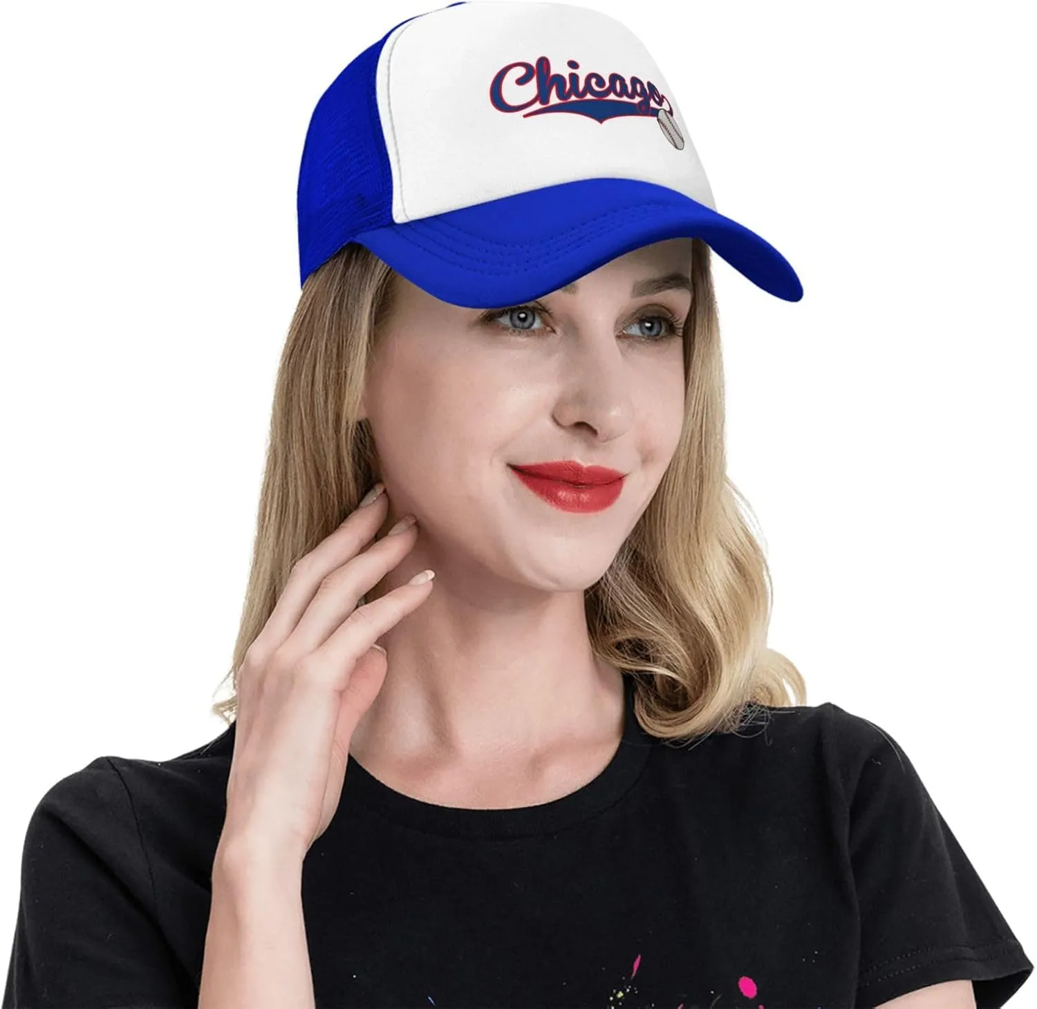 City Baseball Fans Classic Vintage Cap Graphic Adjustable Mesh Hat for Men Women