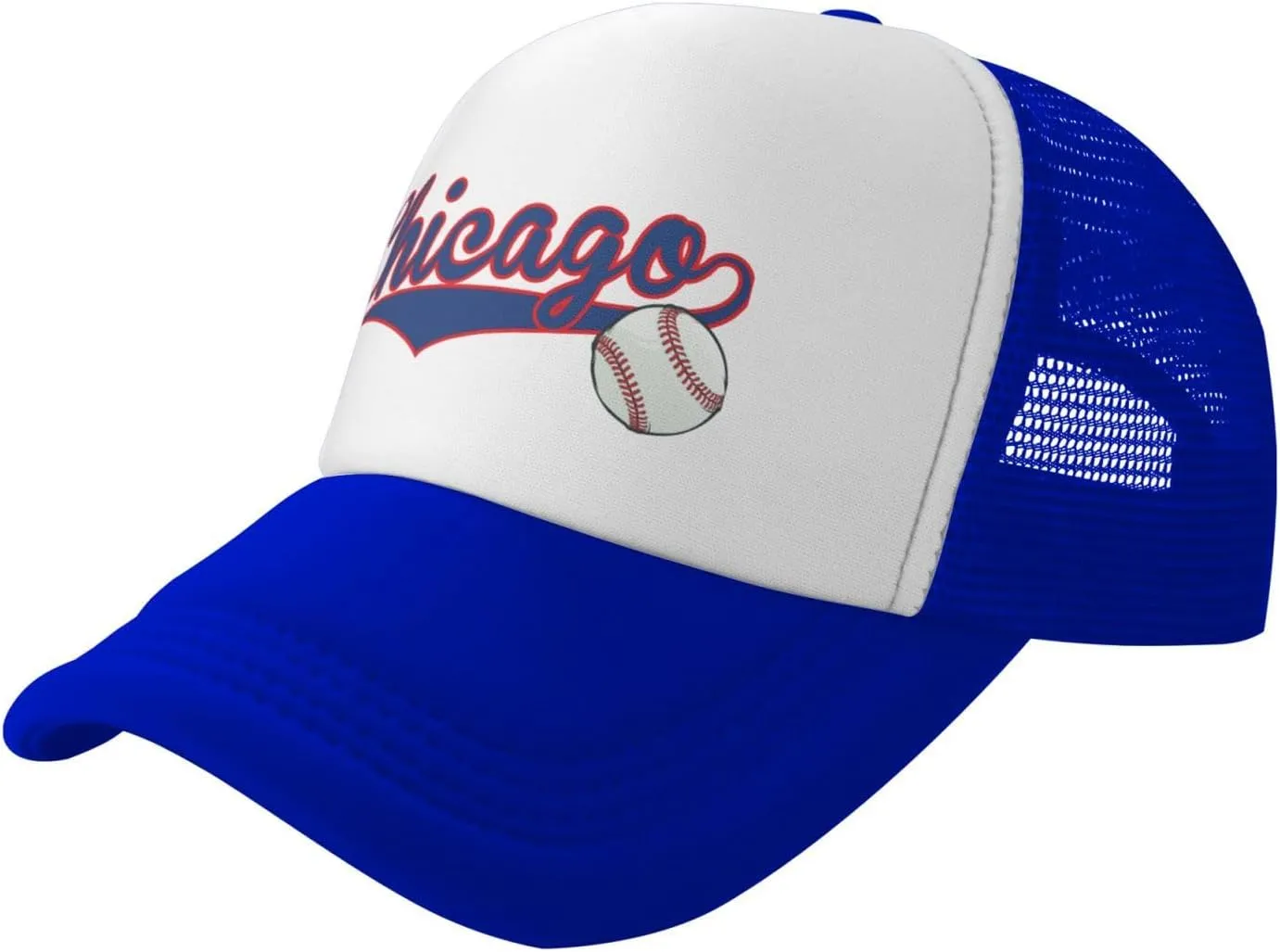 City Baseball Fans Classic Vintage Cap Graphic Adjustable Mesh Hat for Men Women