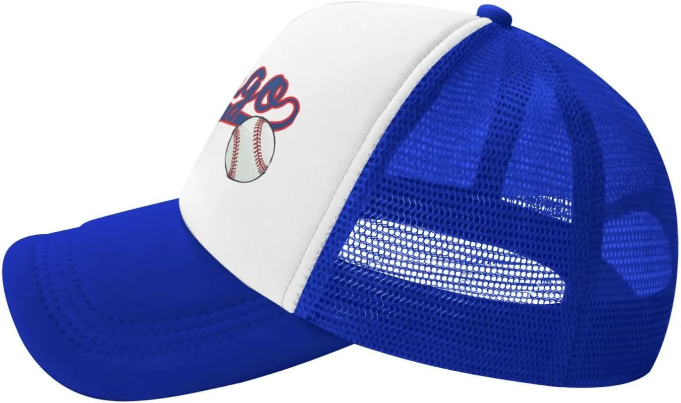 City Baseball Fans Classic Vintage Cap Graphic Adjustable Mesh Hat for Men Women