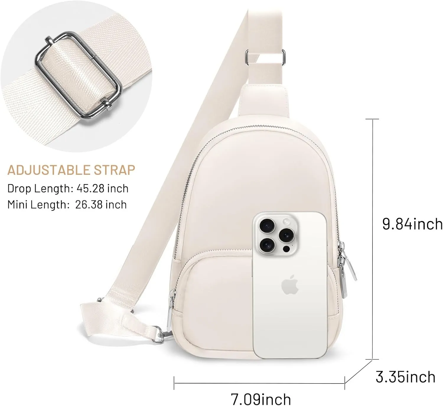 Crossbody Bags for Women Small Sling Bag Travel Cross Body Bag Anti Theft Fanny Pack Chest Purse Trendy Mini Backpack
