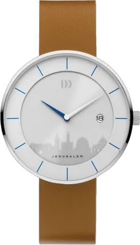 DD Studio Globe Skyline Jerusalem Silver/Camel 11-B1-01JRS