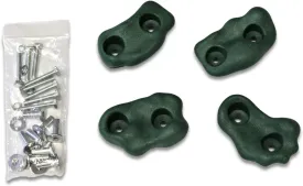 Eastern Jungle Gym Textured Rock Wall Climbing Hand Holds Green with Mounting Hardware - Swing Set Parts and Accessories