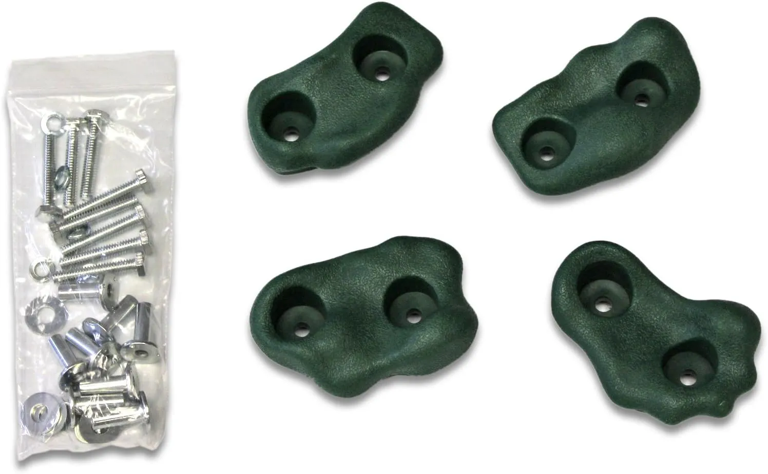 Eastern Jungle Gym Textured Rock Wall Climbing Hand Holds Green with Mounting Hardware - Swing Set Parts and Accessories