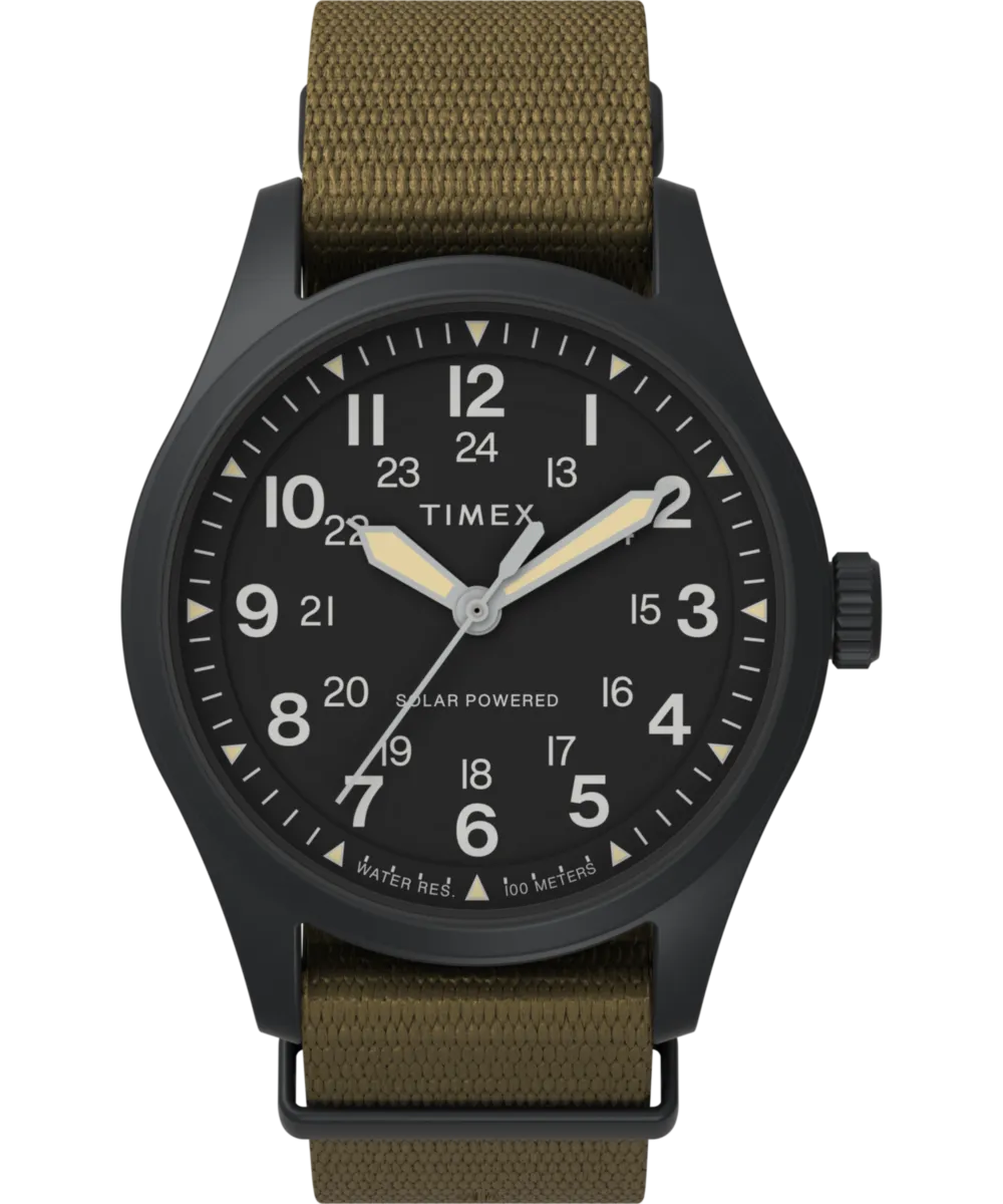 Expedition Field Post Solar 36mm Recycled Fabric Strap Watch