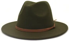 Fedora Hats Women Men Wide Brim Church Top Hat Artificial Woolf Elted Jazz Cap Panama Hat