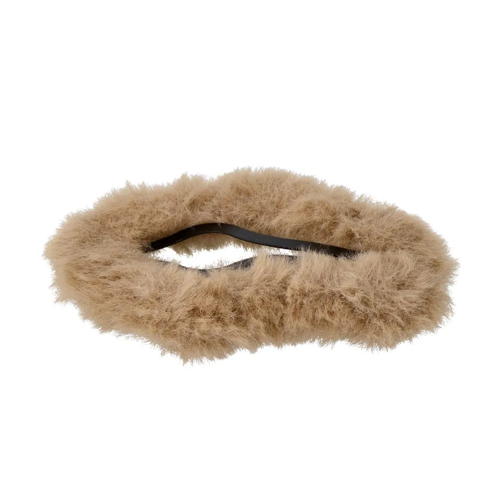 Fluffy Oval Hairpin
