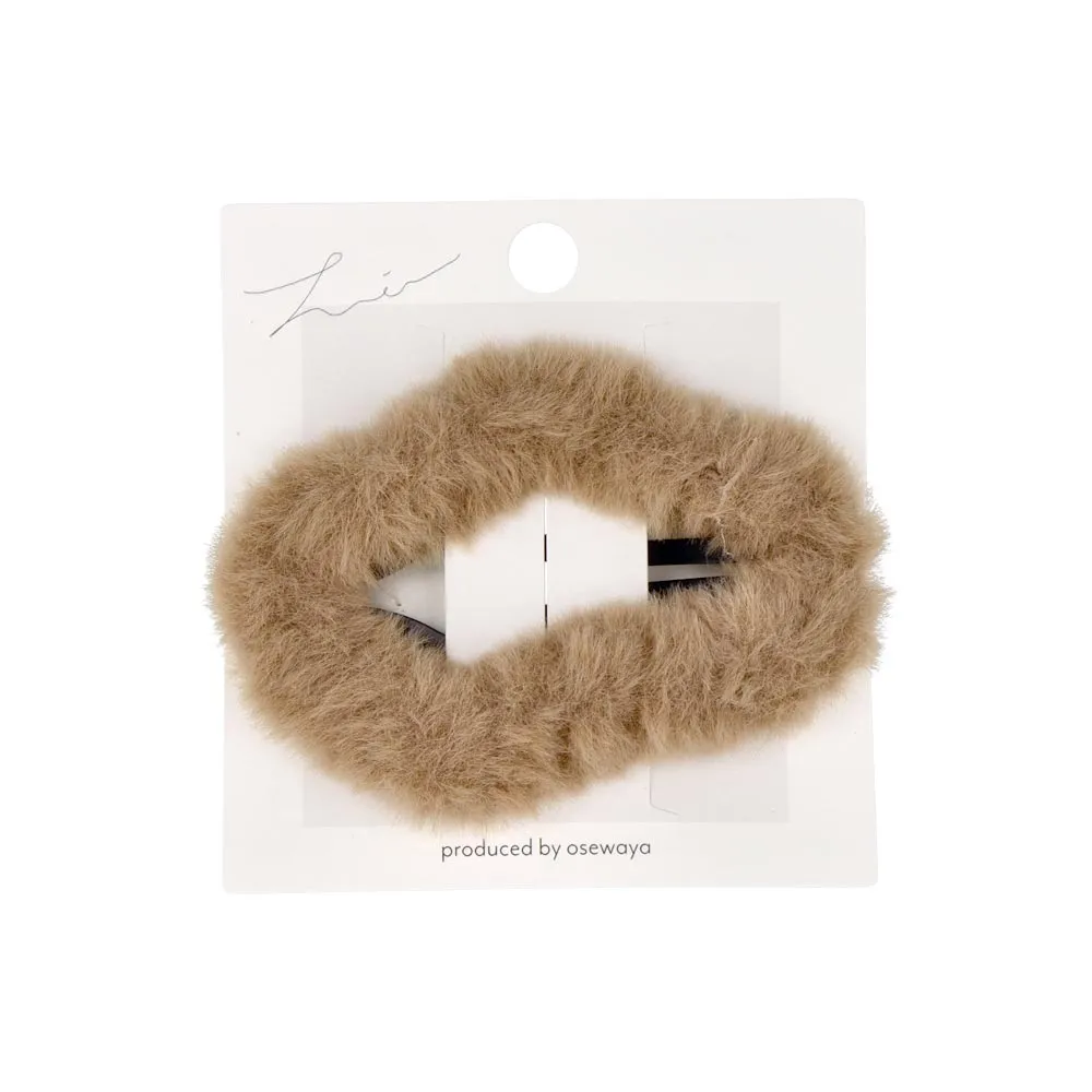 Fluffy Oval Hairpin