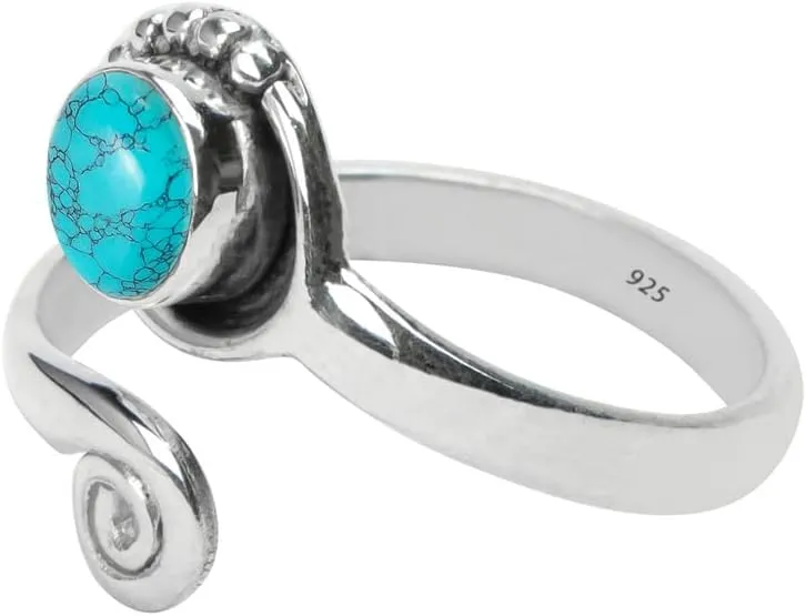 Gemstone Stone Toe Ring 925 Sterling Silver Feet Body Jewellery Handame Toe Ring Gemstone Adjustable Toering For Girls Women Gift Jewellery