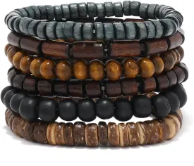 Gothic Bracelet Adjustable Punk Braided Leather Multilayer Grunge Set Bracelets Emo Metal Cuff Wrap Bangles Meaningful Gift