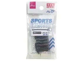 Hair pin (Wave Black 25pieces Hard Type)
