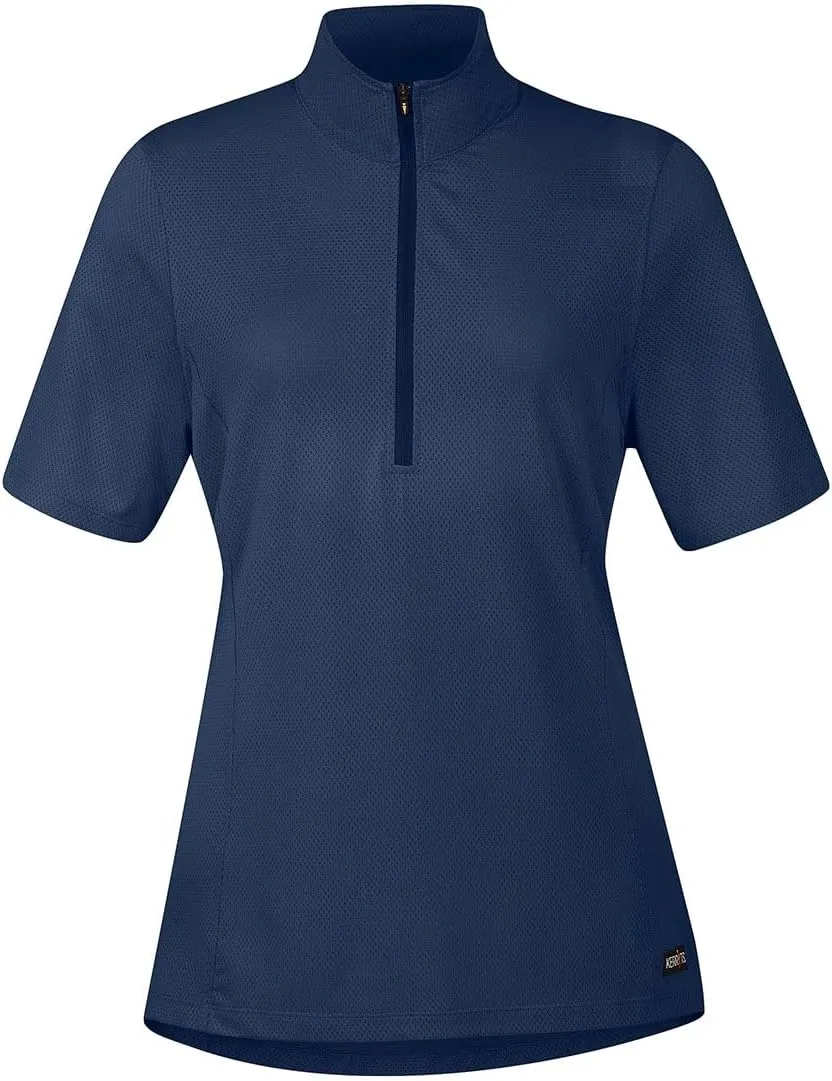 Kerrits Women's Ice Fil Lite Short Sleeve Shirt  Cooling Sun Protection Shirt for Horse Riding, Golf, Hiking