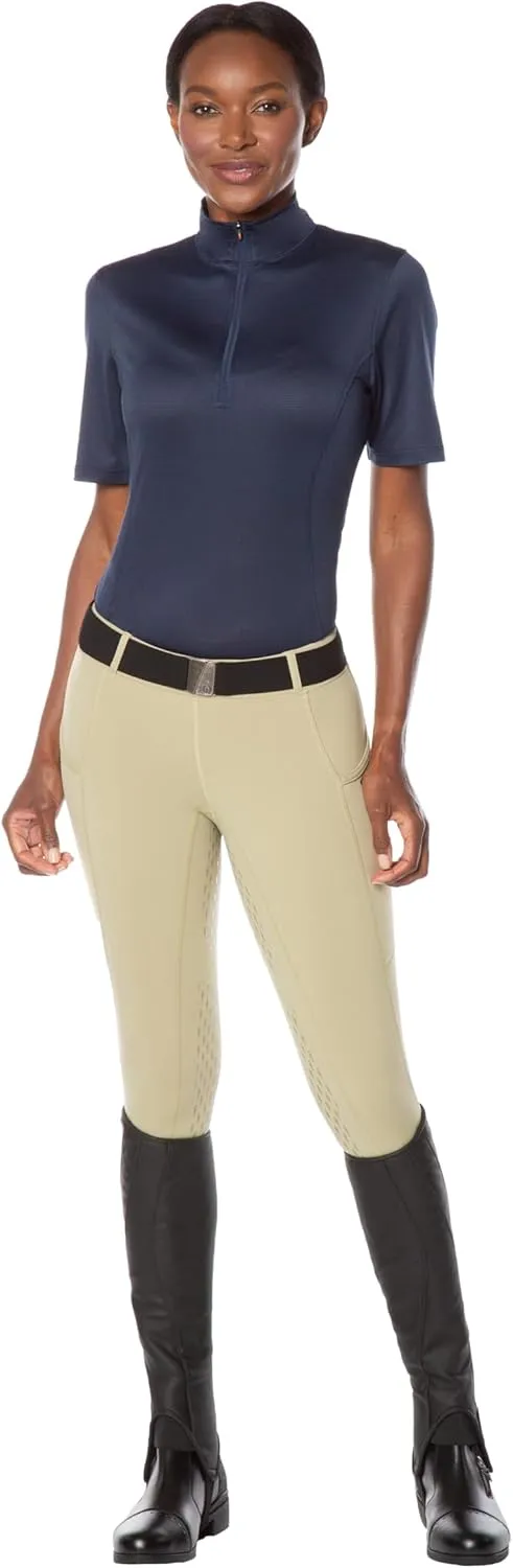 Kerrits Women's Ice Fil Lite Short Sleeve Shirt  Cooling Sun Protection Shirt for Horse Riding, Golf, Hiking