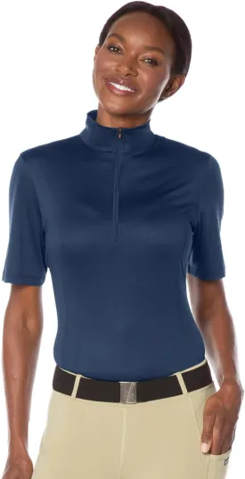 Kerrits Women's Ice Fil Lite Short Sleeve Shirt  Cooling Sun Protection Shirt for Horse Riding, Golf, Hiking