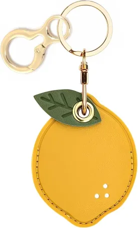 Leather Keychain Holder Case Compatible with AirTag,Cute air tag Cover with Keychain Ring,GPS Tracker Case for Keys