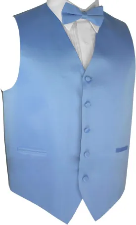 Men's Formal Tuxedo Vest & Bow-Tie Set in White