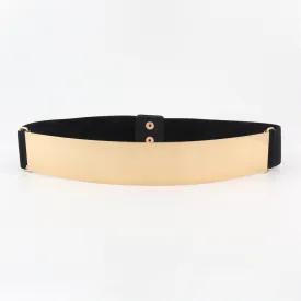 Metal sequin belt