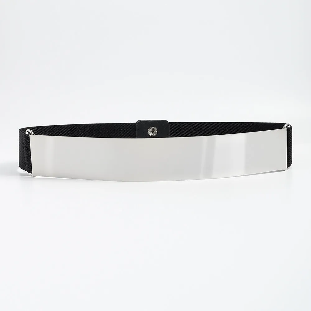Metal sequin belt