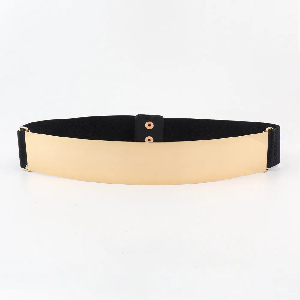Metal sequin belt