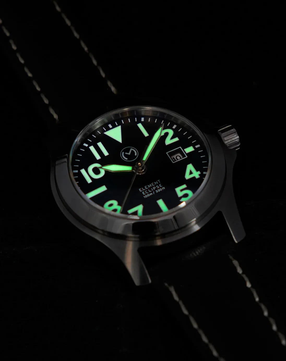 Momentum Atlas Eclipse Solar Steel 32mm Field Watch