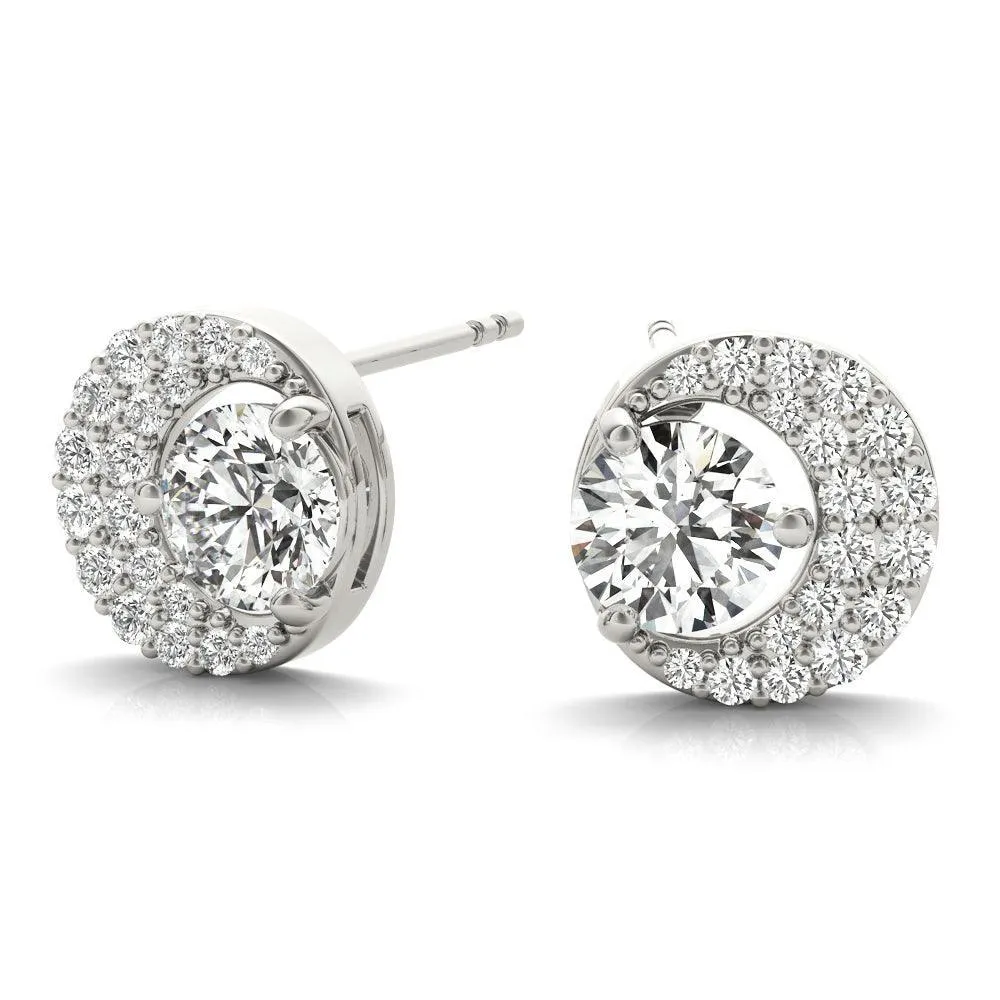 Moon Earrings 5/8Ctw