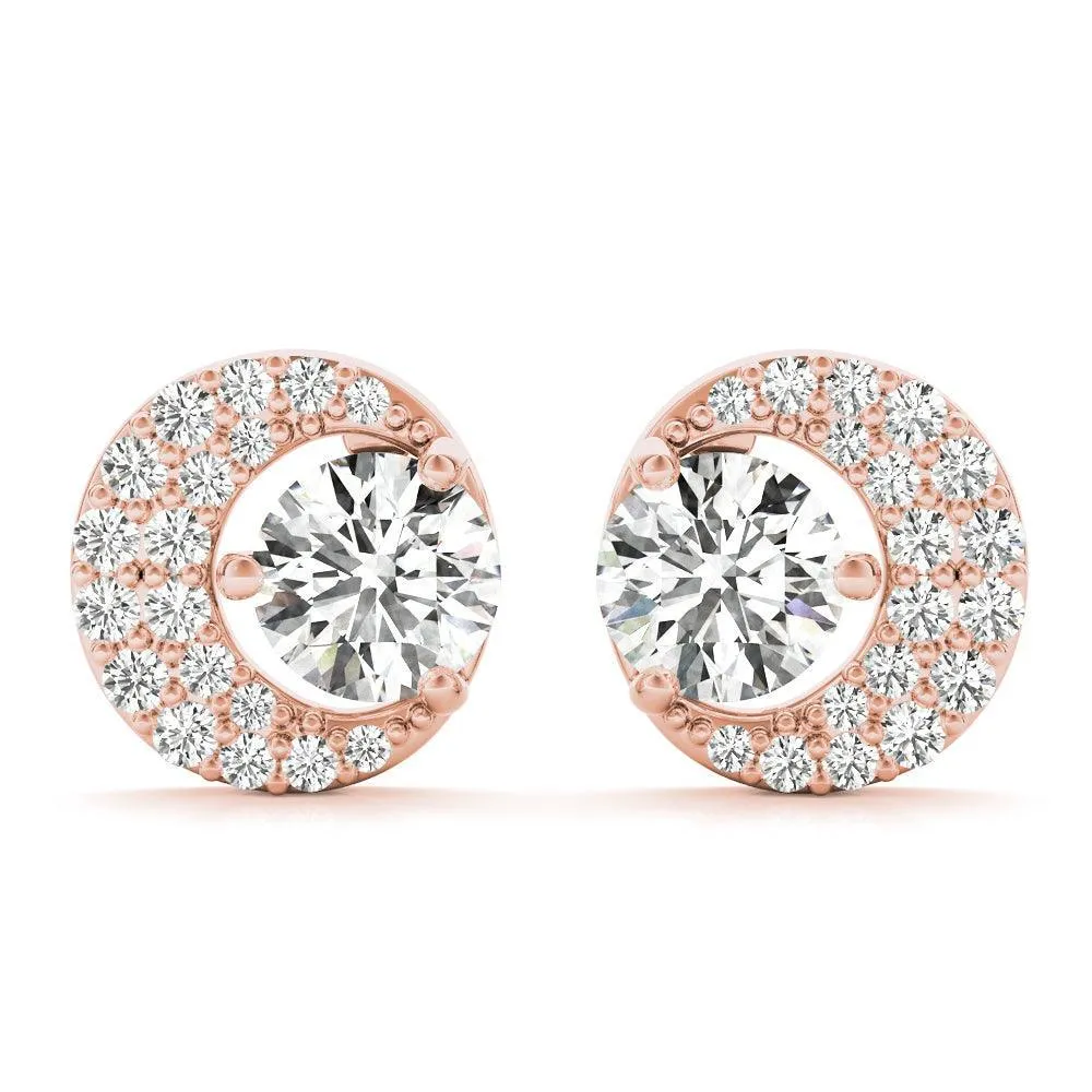 Moon Earrings 5/8Ctw
