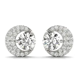 Moon Earrings 5/8Ctw