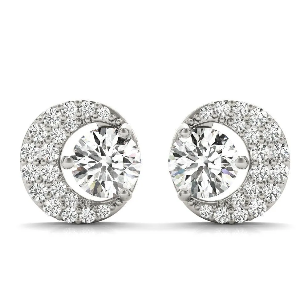 Moon Earrings 5/8Ctw