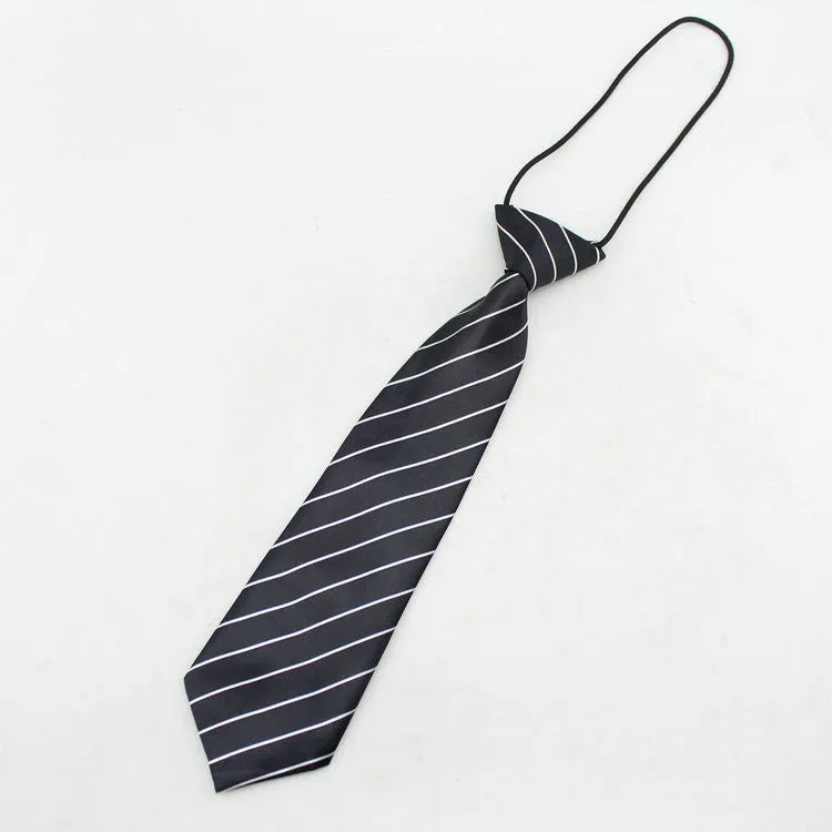 Neck tie fashion boys necktie choker kids striped bow tie children cravat neckwear