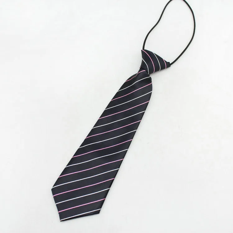 Neck tie fashion boys necktie choker kids striped bow tie children cravat neckwear