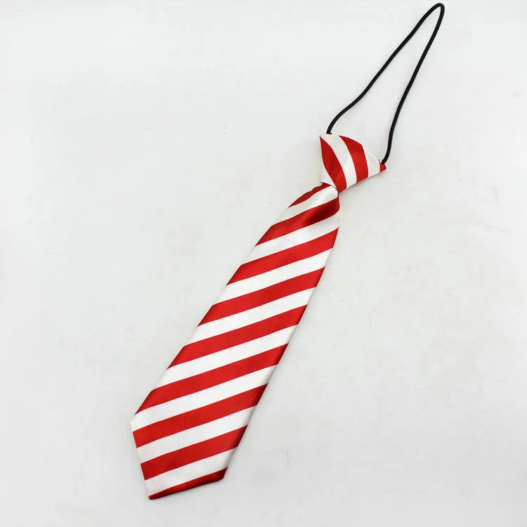 Neck tie fashion boys necktie choker kids striped bow tie children cravat neckwear