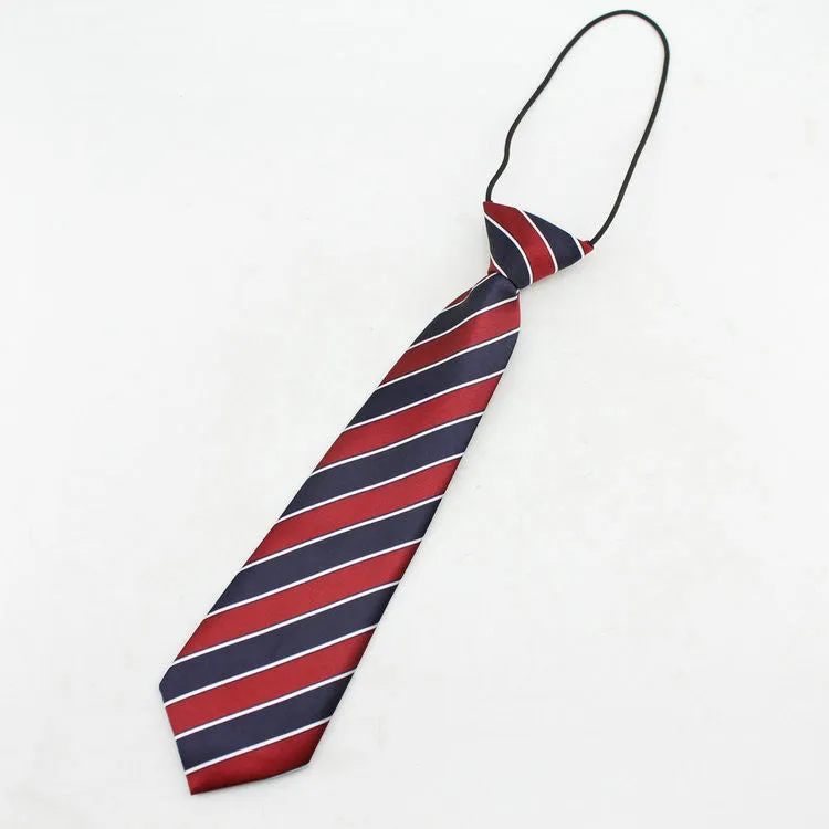 Neck tie fashion boys necktie choker kids striped bow tie children cravat neckwear