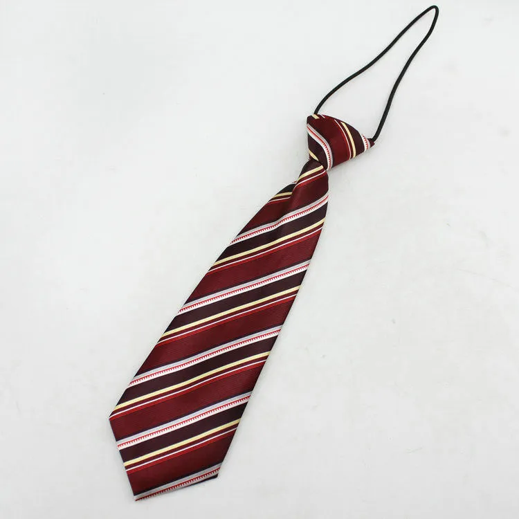 Neck tie fashion boys necktie choker kids striped bow tie children cravat neckwear