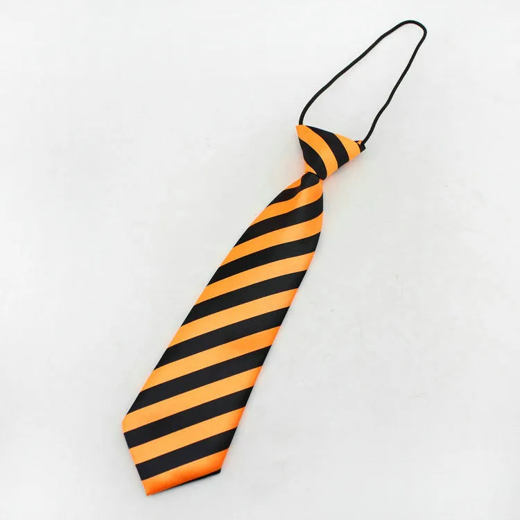 Neck tie fashion boys necktie choker kids striped bow tie children cravat neckwear