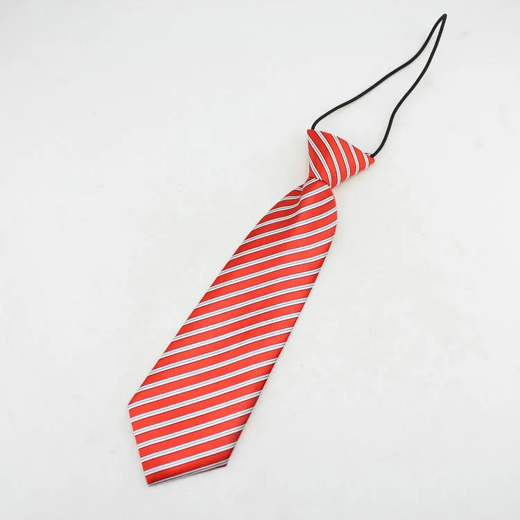 Neck tie fashion boys necktie choker kids striped bow tie children cravat neckwear