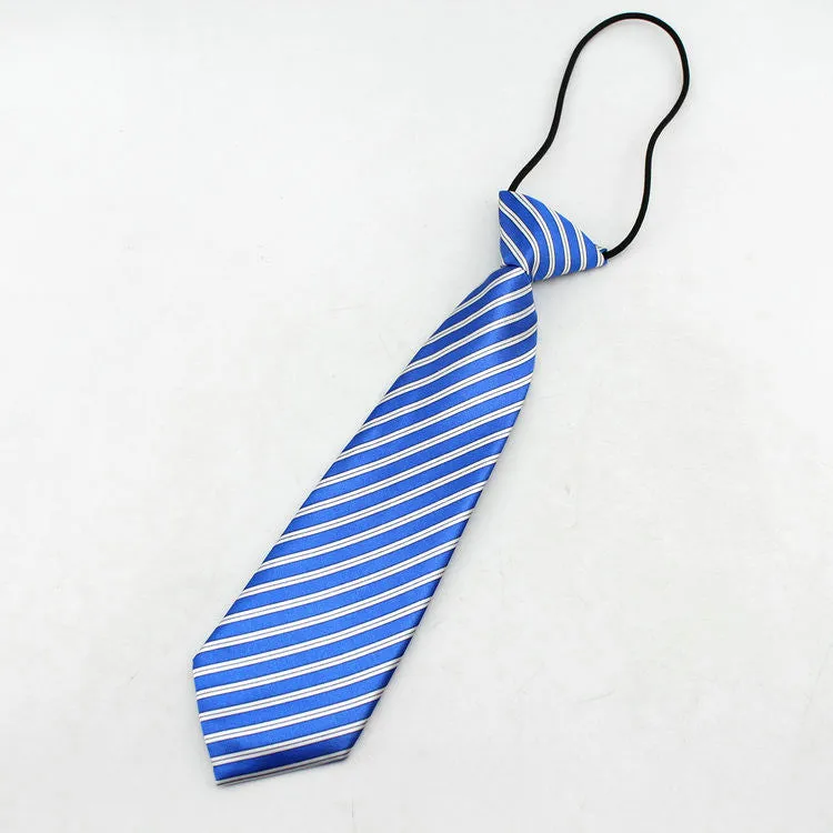 Neck tie fashion boys necktie choker kids striped bow tie children cravat neckwear