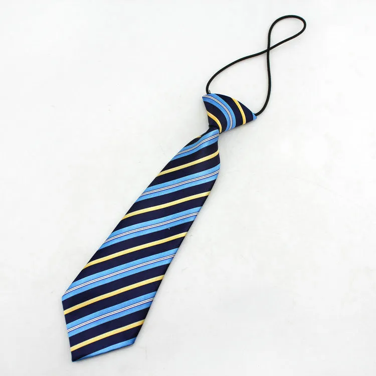 Neck tie fashion boys necktie choker kids striped bow tie children cravat neckwear