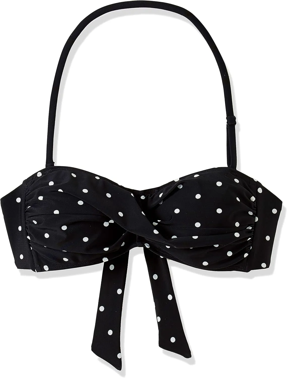 Ocean Blues Women's Strapless Swimsuits for Women Bandeau Bikini Top Tie Back Halter Bathing Suit Top
