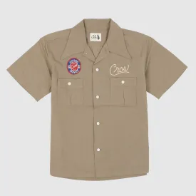 Old Crow Speed Shop by Glad Hand & Co. Crow Wheels  Short Sleeve Garage Shirt